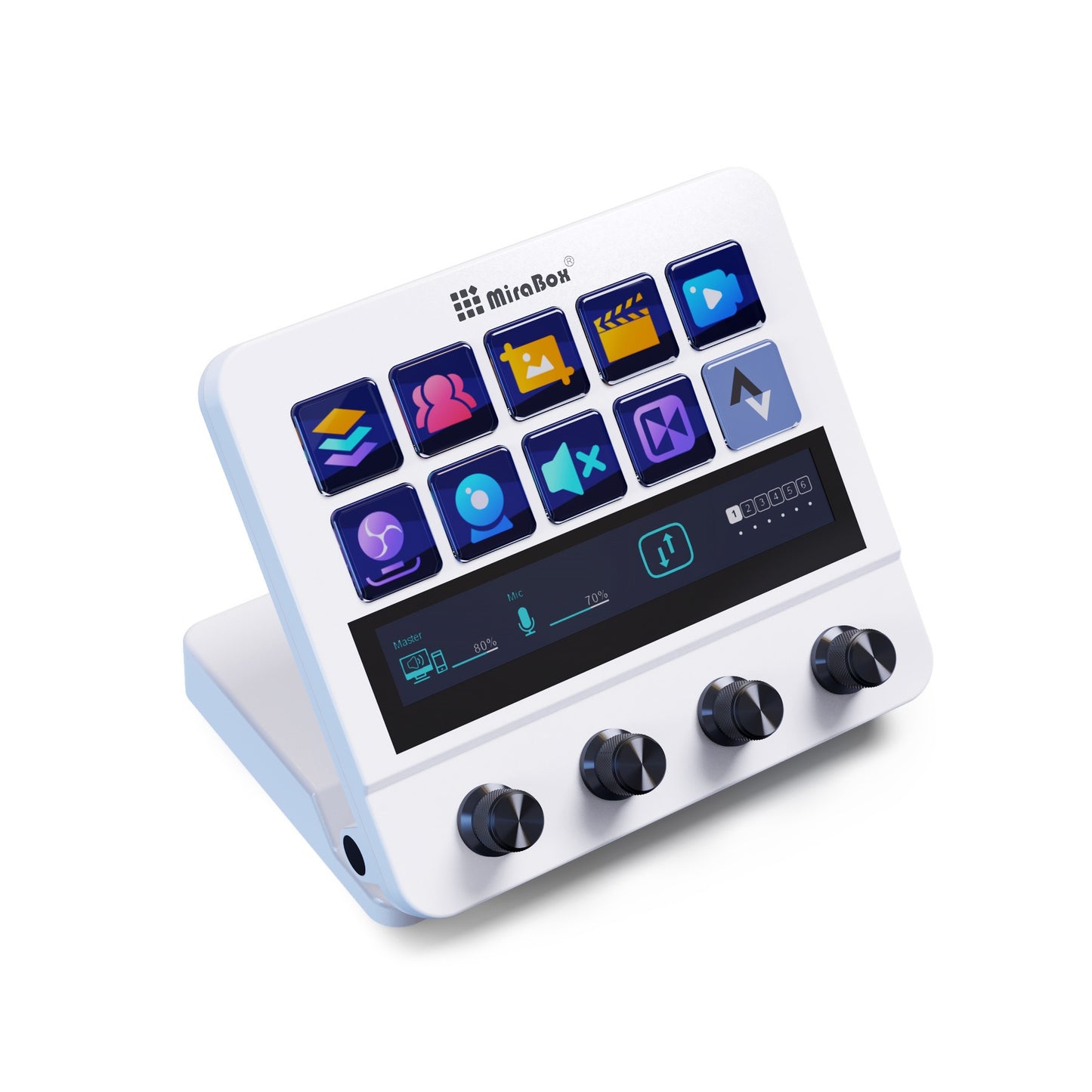 N4 Visual Programmable Keyboard with Four Knobs