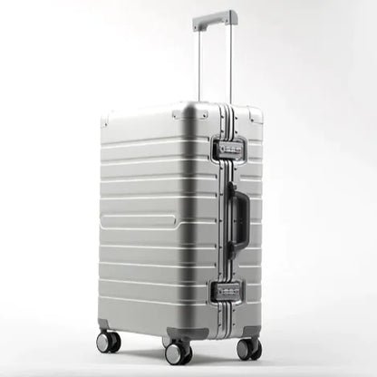 Aluminum Alloy Trolley Suitcase with Universal Wheels