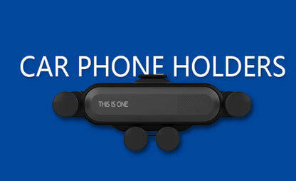 Car Phone Holder with Gravity Support for Universal Use