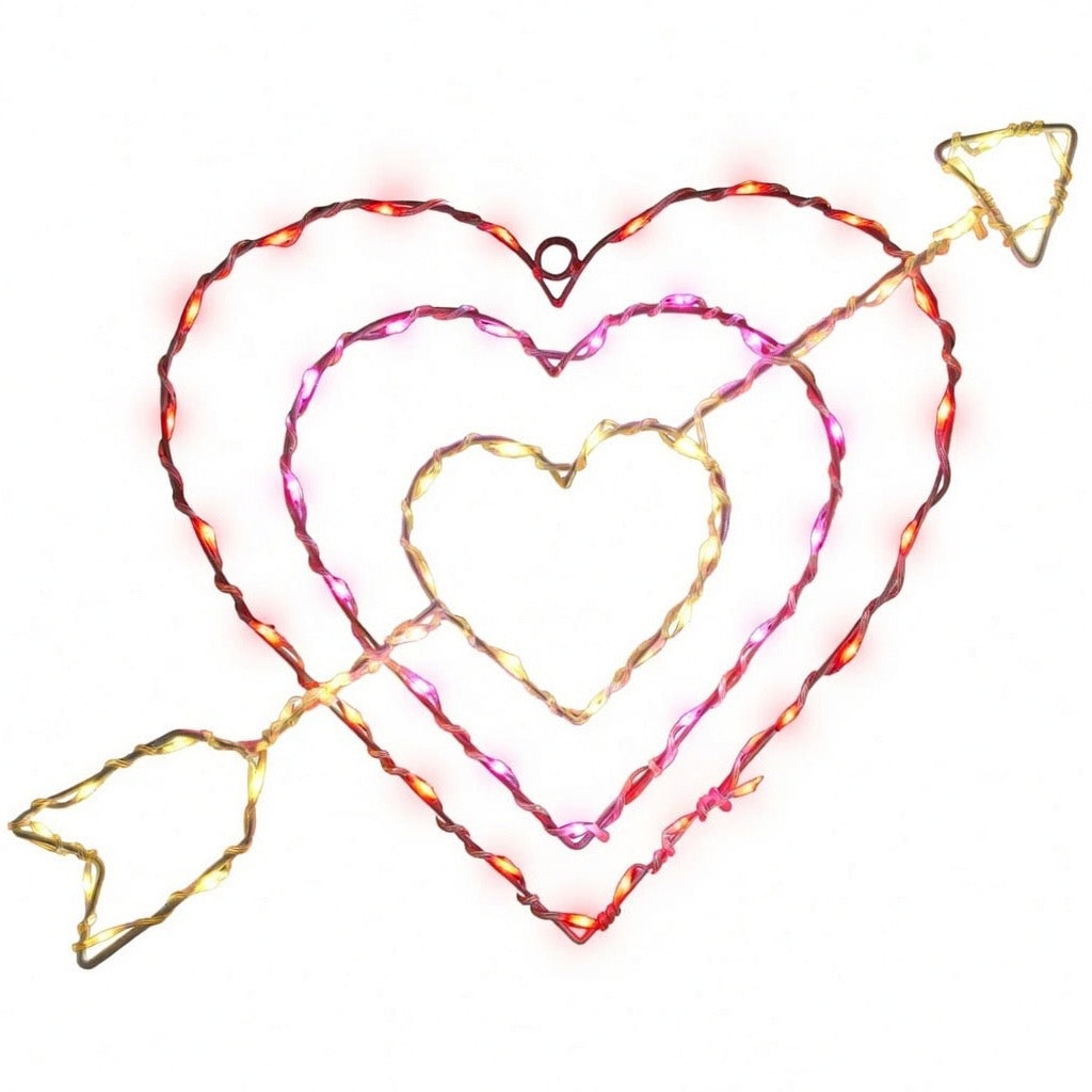 14 Inch Valentines Lights 8 Lighting Modes with Remote