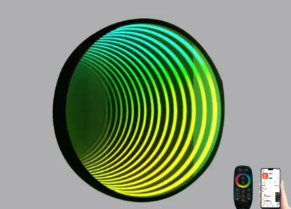 Octagon Infinity Mirror RGB Wall Lamp