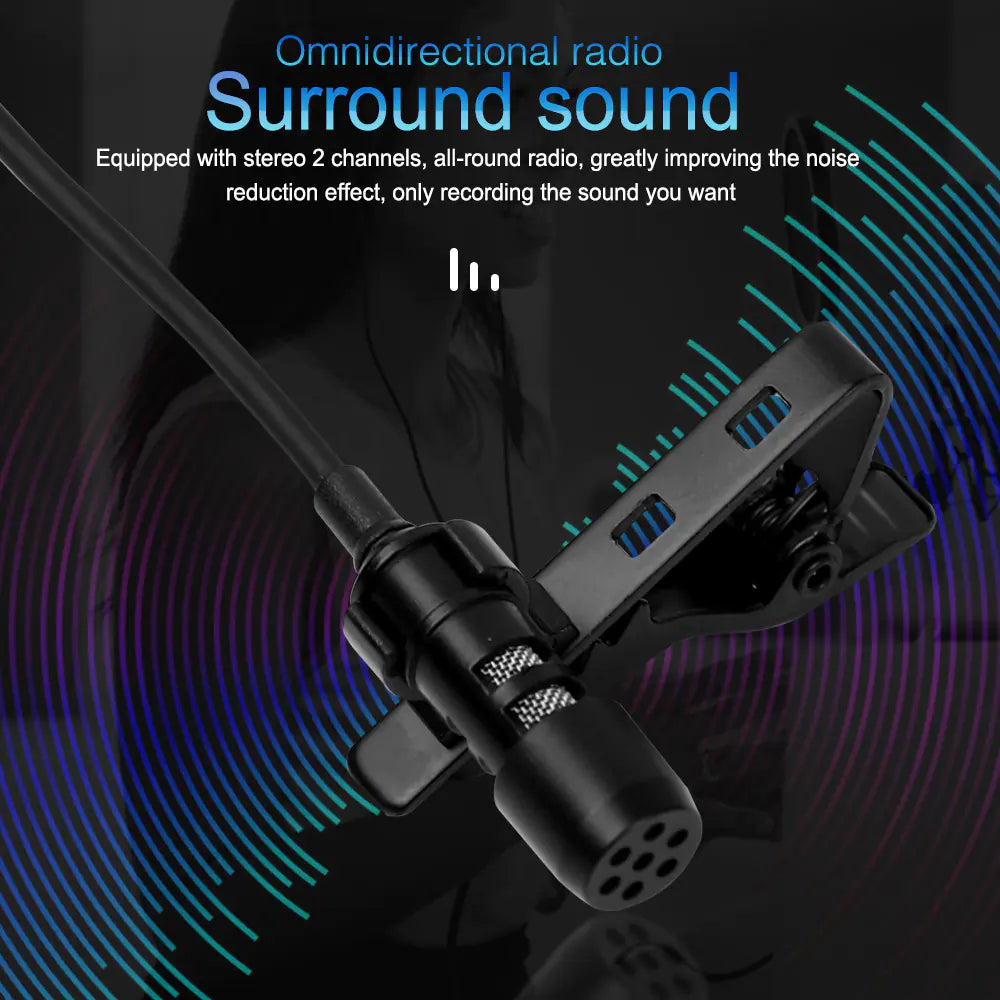 Clip-On Microphone for Apple and Android Phones