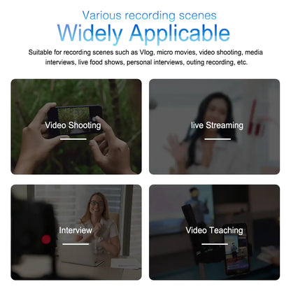 Clip-On Microphone for Apple and Android Phones