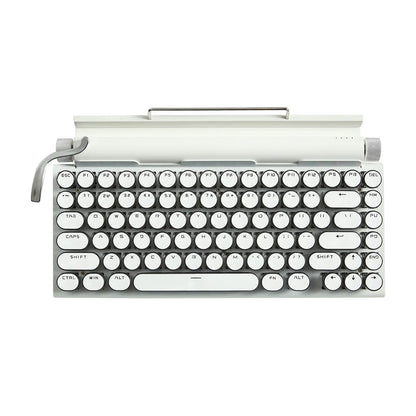 Retro Wireless Bluetooth Typewriter Keyboard with USB