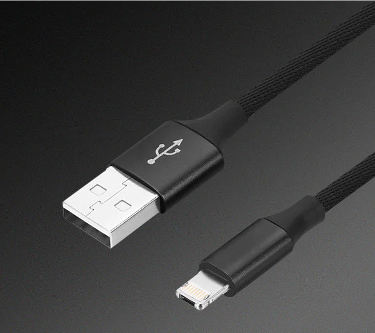 90-Degree USB Charging Cable for Apple & Android