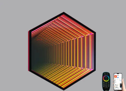 Octagon Infinity Mirror RGB Wall Lamp