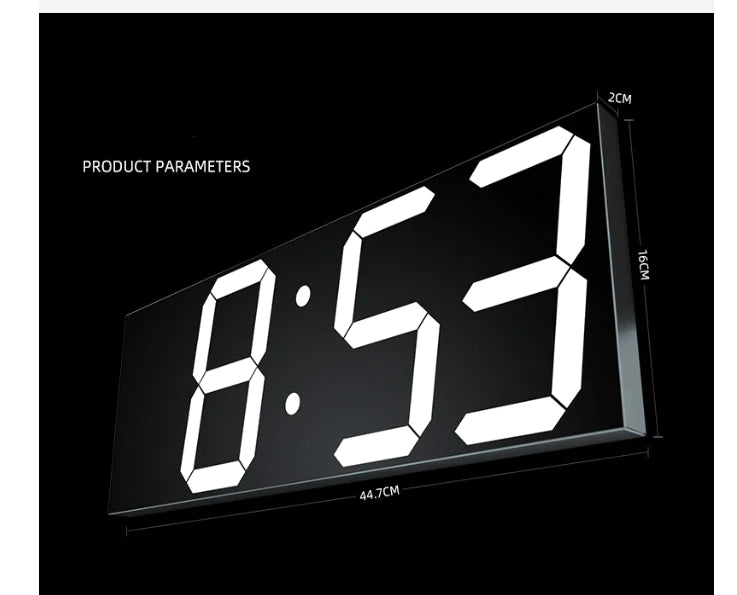 Modern Minimalist LED Wall Clock for Living Room
