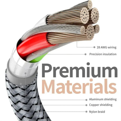 Nylon Braided USB 3.0 High-Speed Data Extension Cable