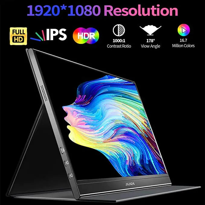 Ultra-Thin Portable Metal Display Monitor for PS4/PS5 XBOX PC