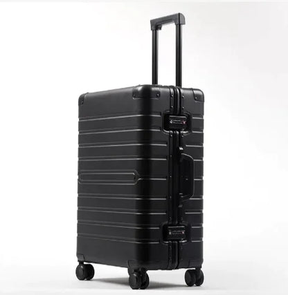 Aluminum Alloy Trolley Suitcase with Universal Wheels
