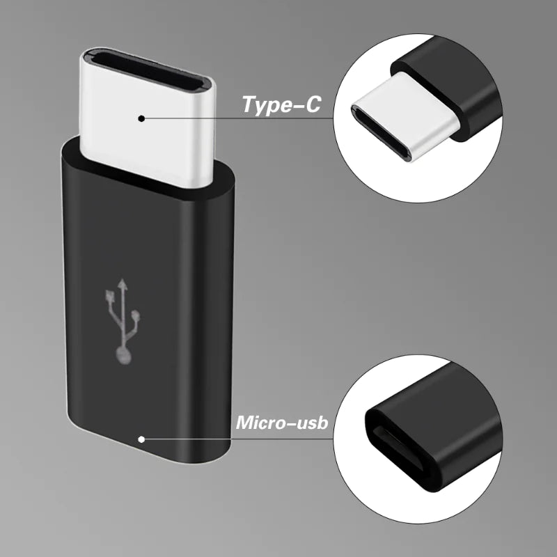 Micro USB Male to Type C Female Adapter Converter