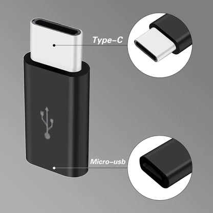 Micro USB Male to Type C Female Adapter Converter