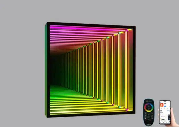 Octagon Infinity Mirror RGB Wall Lamp