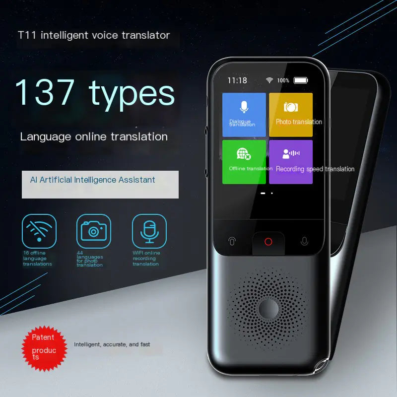 Smart Translation Device for 138 Languages, Offline Use