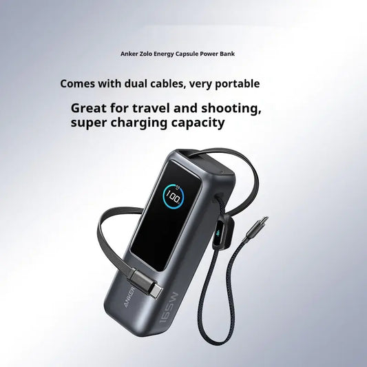 Two-wire Power Bank 25000mAh Fast Charging
