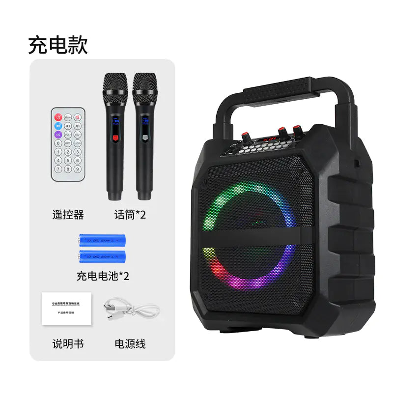 Portable Bluetooth Karaoke Microphone and Speaker System