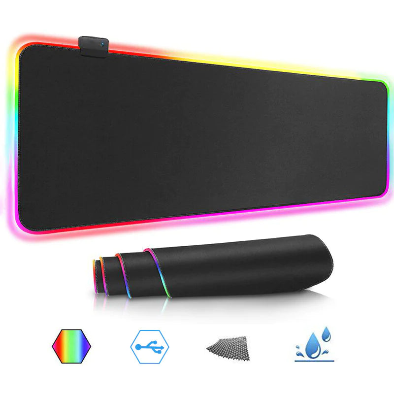 Luminous RGB Mouse Pad - Symphony LED Gaming Rubber Desk Mat
