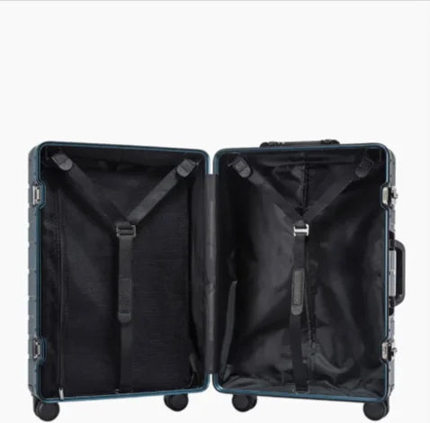 Aluminum Alloy Trolley Suitcase with Universal Wheels