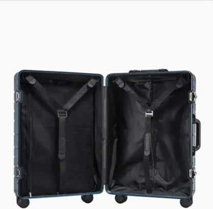 Aluminum Alloy Trolley Suitcase with Universal Wheels