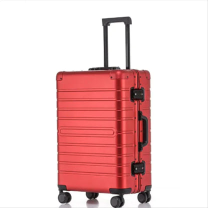 Aluminum Alloy Trolley Suitcase with Universal Wheels