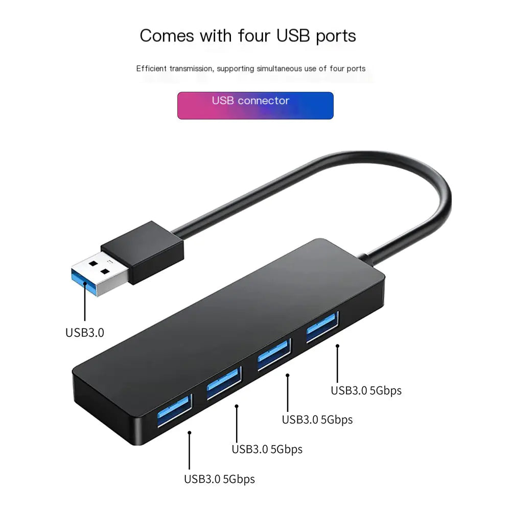 4-in-1 USB 3.0 Type-C Hub for Laptops