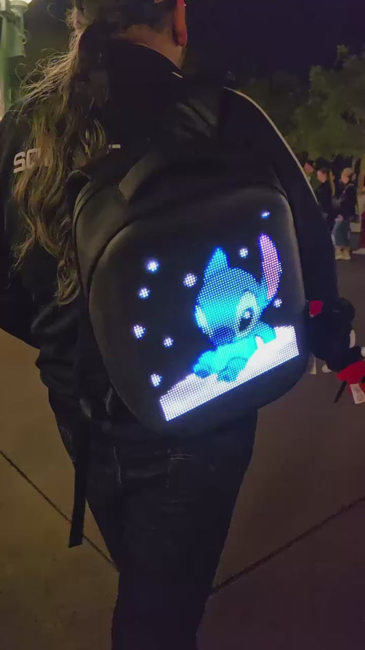 LED Bluetooth Backpack with Display Screen