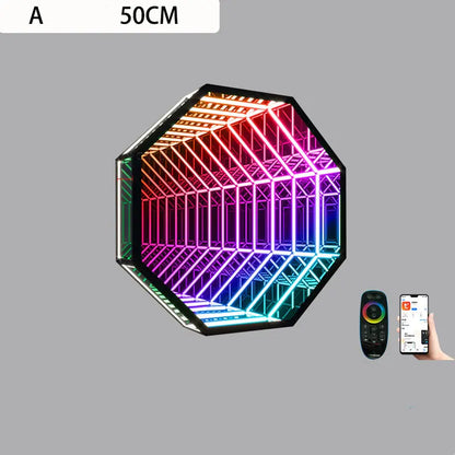 Octagon Infinity Mirror RGB Wall Lamp