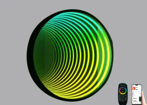 Octagon Infinity Mirror RGB Wall Lamp
