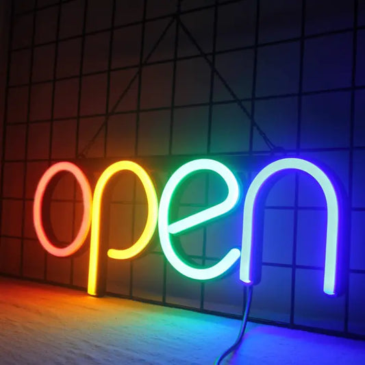 OPEN LED Neon Sign for Store Party Business Decoration